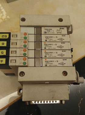 SMC VQ1201-5电磁阀 VQ1101 VVQ1000-10A 阀岛 拆机件