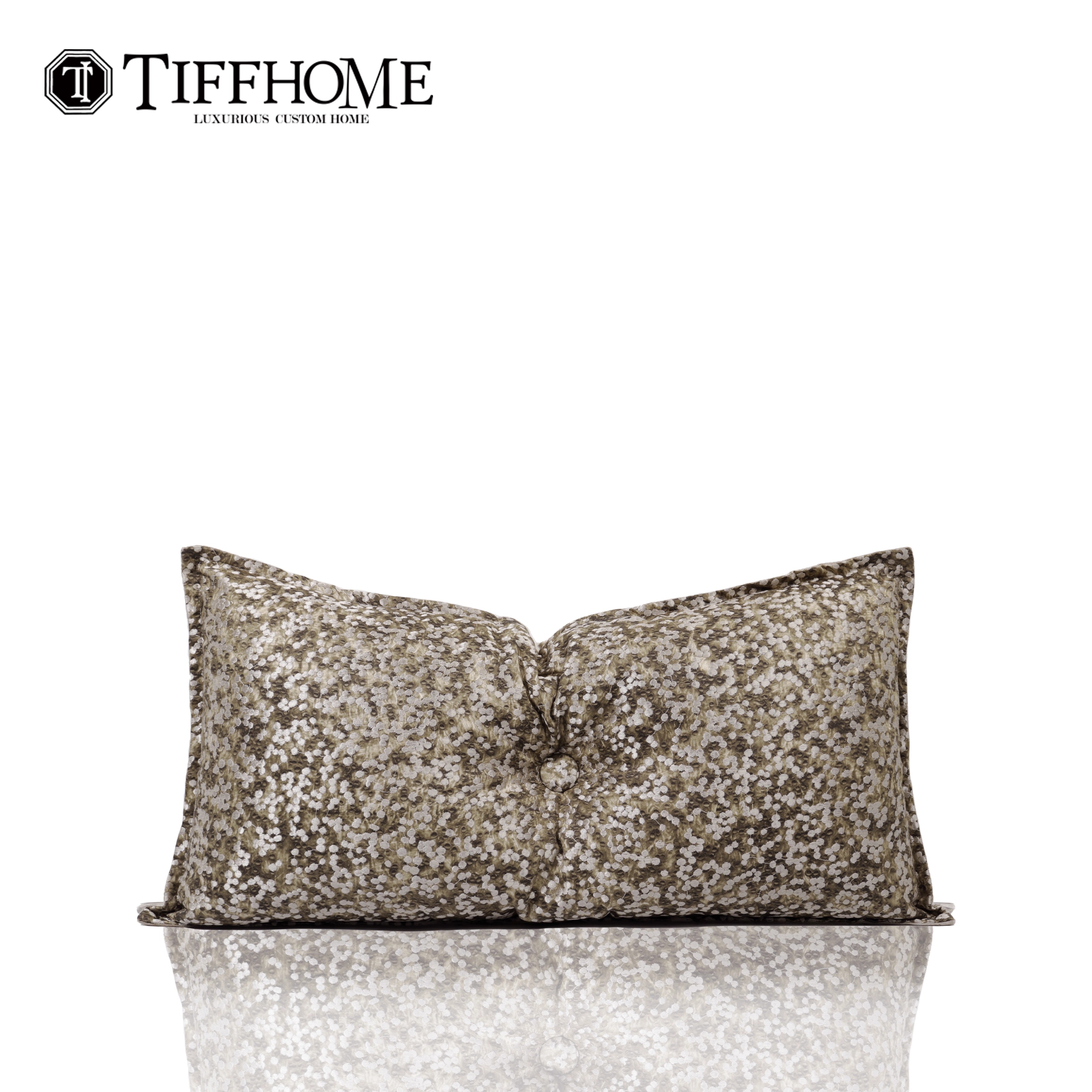 蒂芙家居肌理拉扣长腰枕定制