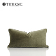 蒂芙家居侘寂中古绿色肌理绒靠包北欧抱枕沙发靠枕样板间腰枕靠垫