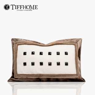 蒂芙家居法式轻奢别墅老钱风样板间宋式美学床上腰枕客厅沙发抱枕