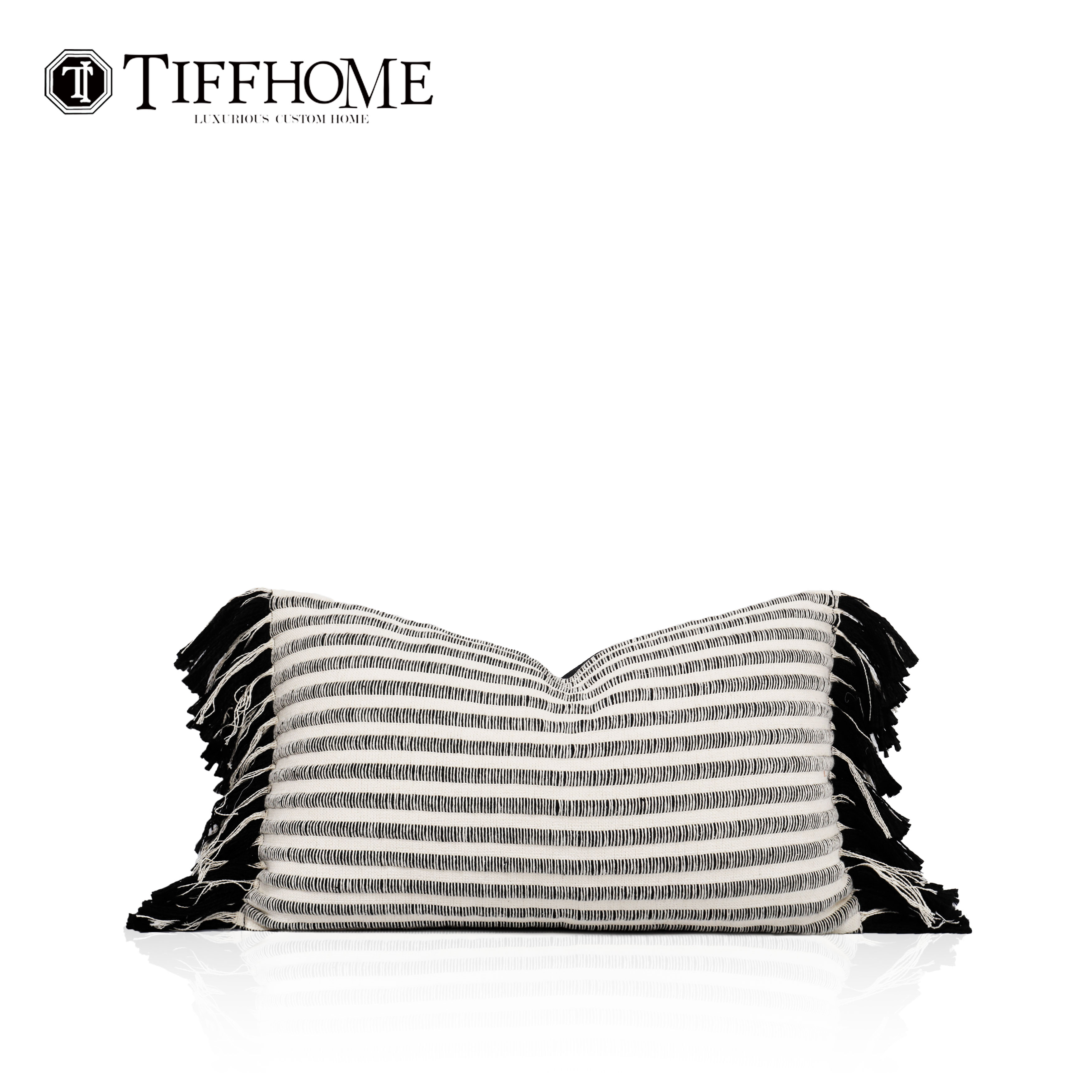 轻奢高档米色诧寂风长腰枕套