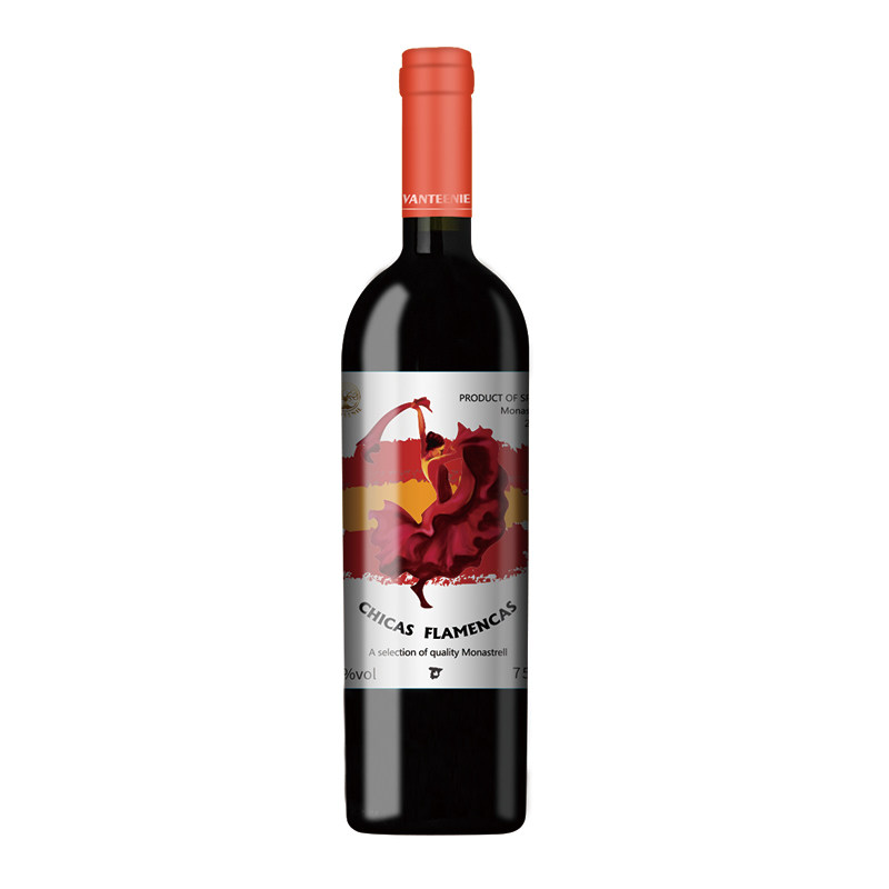 【1919酒类直供】西班牙梵蒂尼弗拉明戈女郎干红葡萄酒750ml
