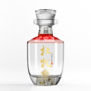 【1919酒类直供】杜牧水晶·红钻 清香型白酒53度500ML单瓶