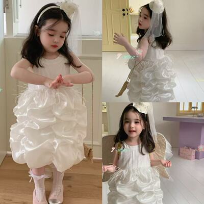 90-130女童蛋糕连衣裙礼服裙