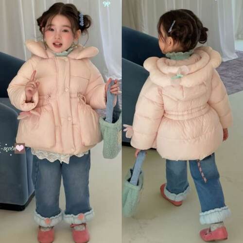 加绒牛仔裤打底衫连帽棉服