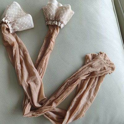 外贸欧美极光油亮过膝丝袜长女薄款防滑硅胶超薄隐形大腿袜长筒袜