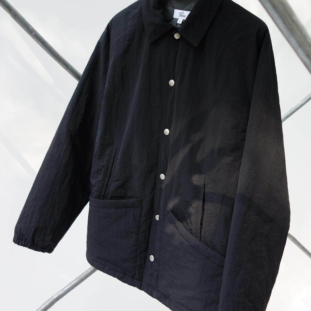 proper定常绗棉夹克（黑色