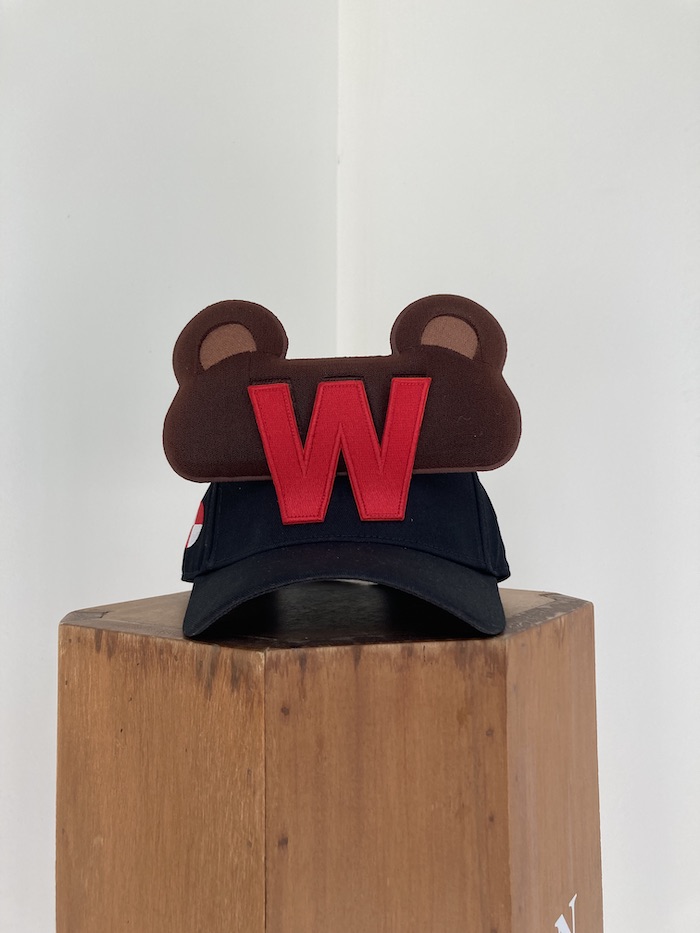 Walter Van Beirendonck 可拆熊造型棒球帽（黑色） |triplemajor 服饰配件/皮带/帽子/围巾 帽子 原图主图