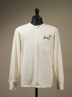 Weirdo 印花图案亨利领长袖T恤 | triplemajor