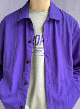 PROPER定常 翻领夹克（紫色）| triplemajor