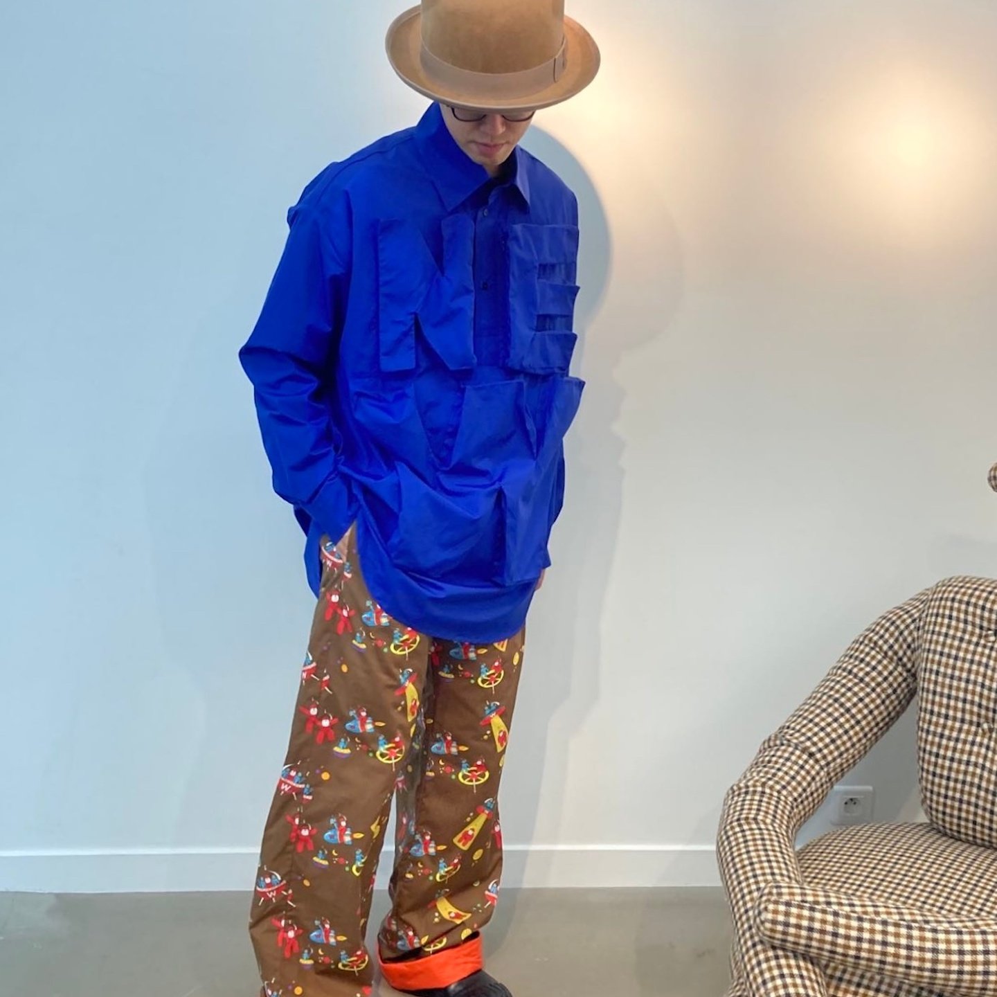 Walter Van Beirendonck 立体造型衬衫外套（蓝色)| triplemajor