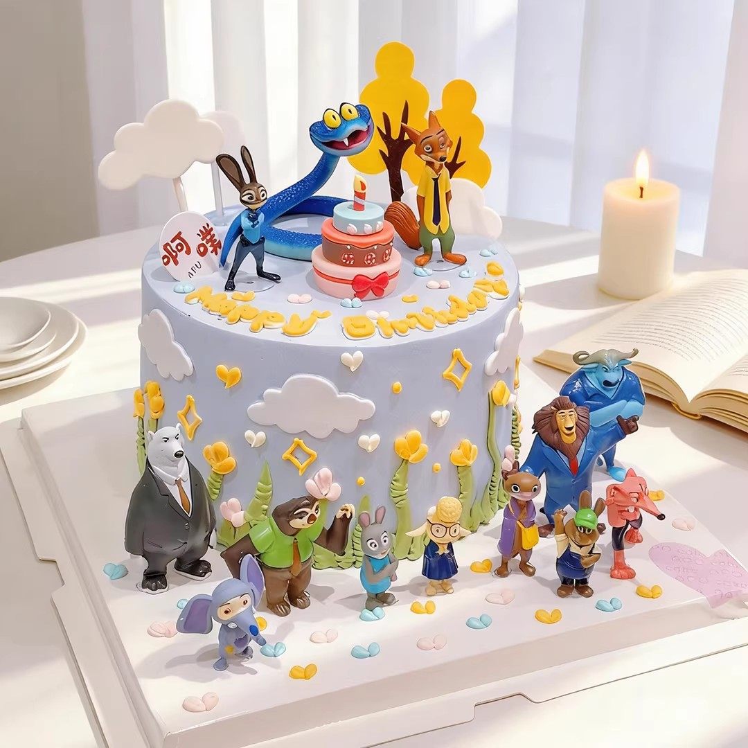 疯狂动物城盖瑞一条蛇儿童生日蛋糕装饰摆件警察朱迪尼克烘焙公仔,节庆用品/礼品,节日装扮用品,淘宝优惠券,粉丝福利购,淘宝优惠卷