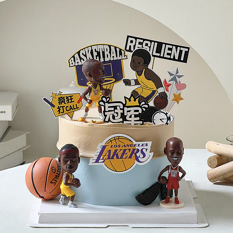 网红生日蛋糕装饰NBA篮球明星摆件灌篮高手 科比 詹姆斯 人偶模型,节庆用品/礼品,节日装扮用品,淘宝优惠券,粉丝福利购,淘宝优惠卷