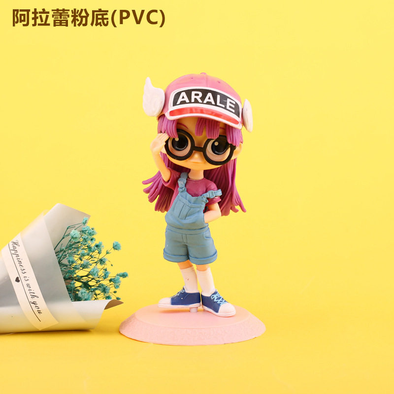 六一儿童节卡通Q版大眼睛娃娃实心阿拉蕾玩具公仔蛋糕烘焙插摆件