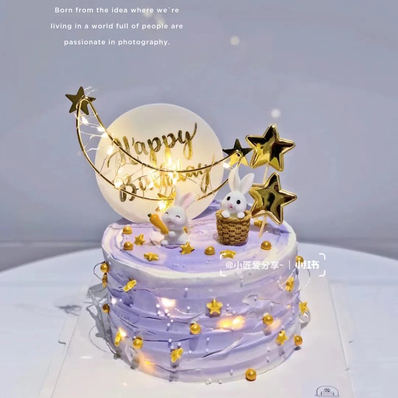 田园蛋糕装饰配件萝卜框网迷你