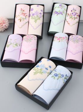 古风经典刺绣手绢汉服女士纯棉