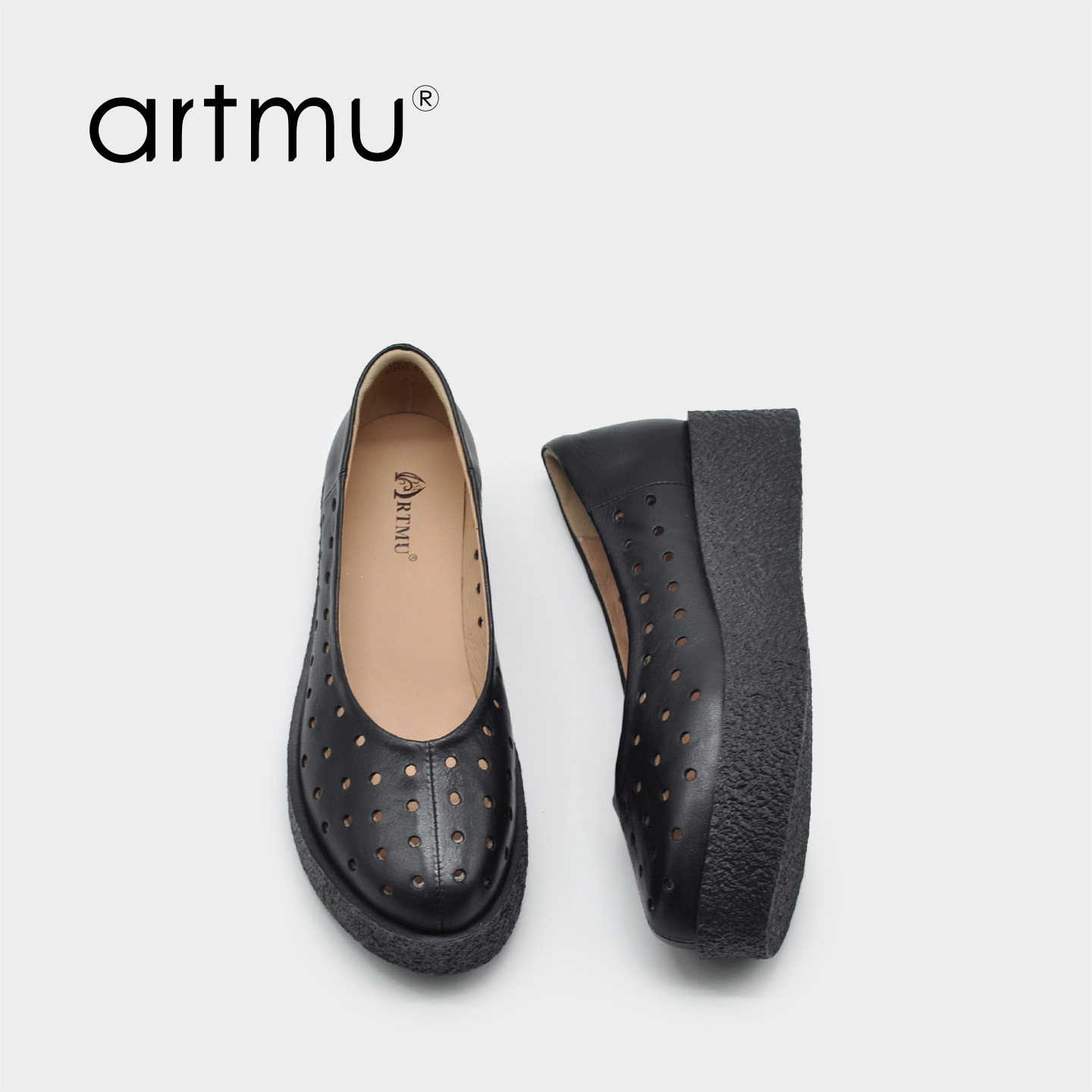 Artmu阿木镂空凉单鞋透气增高厚底凉鞋女款2026新款女士凉夏鞋