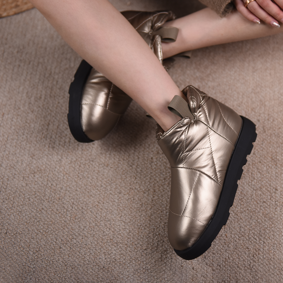 Artmu阿木雪地靴加绒加厚