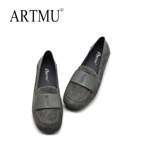 artmu真皮两穿蝴蝶结单鞋