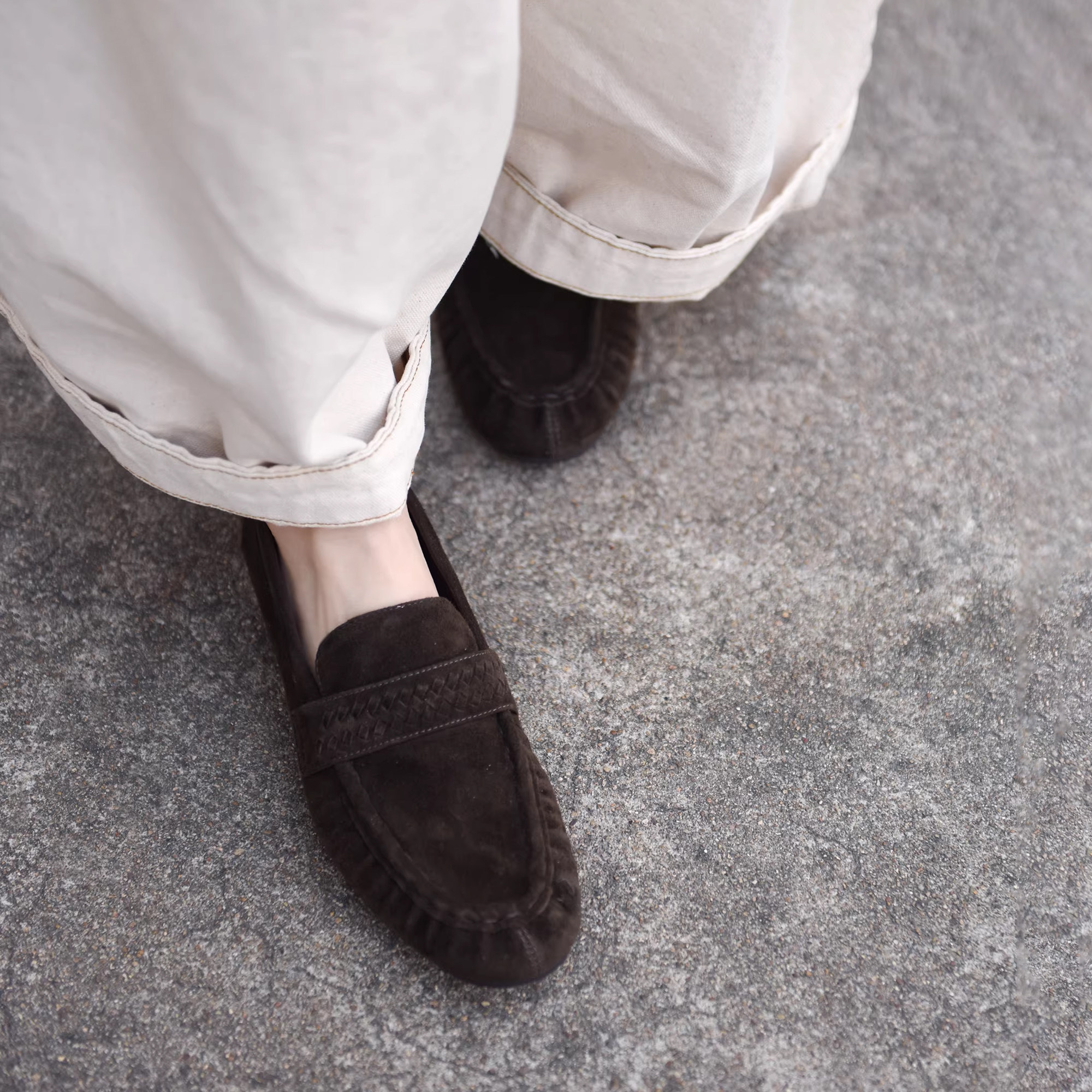 Artmu阿木羊猄乐福鞋女款2026新款英伦风小皮鞋一脚蹬高级感女鞋