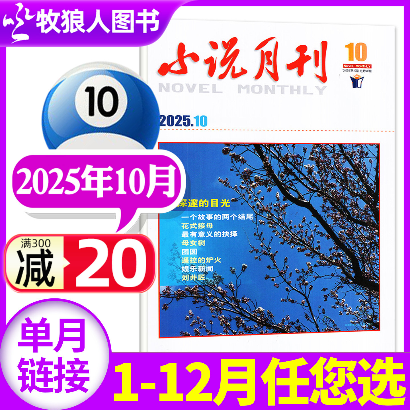 小说月刊2025年10月/2026订阅