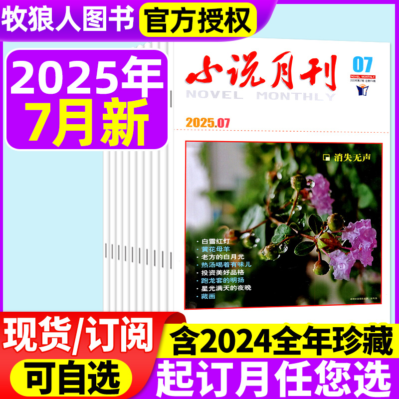 小说月刊2025年7月/订阅2024全年