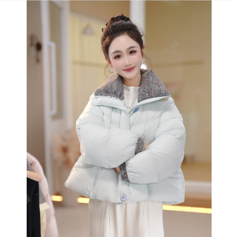 苏醒的乐园冬季新款彩色纽扣外套羽绒服-SXYRF25185