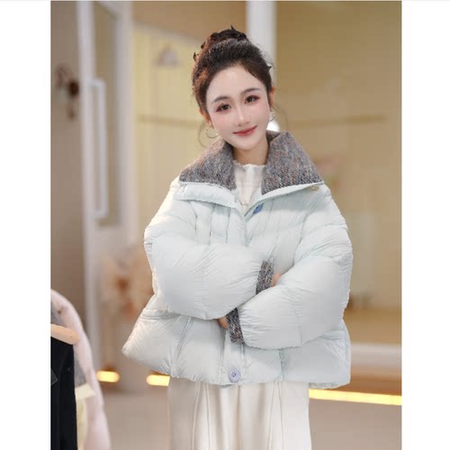 苏醒的乐园冬季新款彩色纽扣外套羽绒服-SXYRF25185