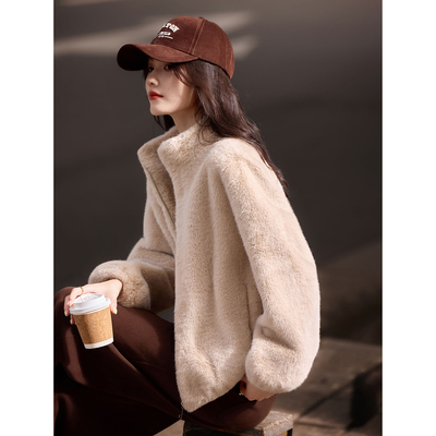 苏醒的乐园立领百搭皮草