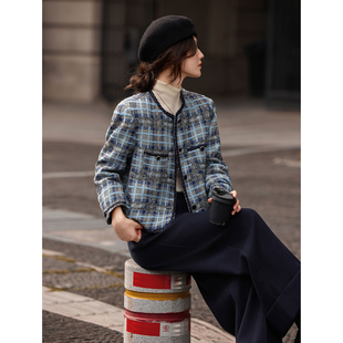 苏醒的乐园通勤羽绒呢子外套长裤套装2025年冬季新款女装两件套