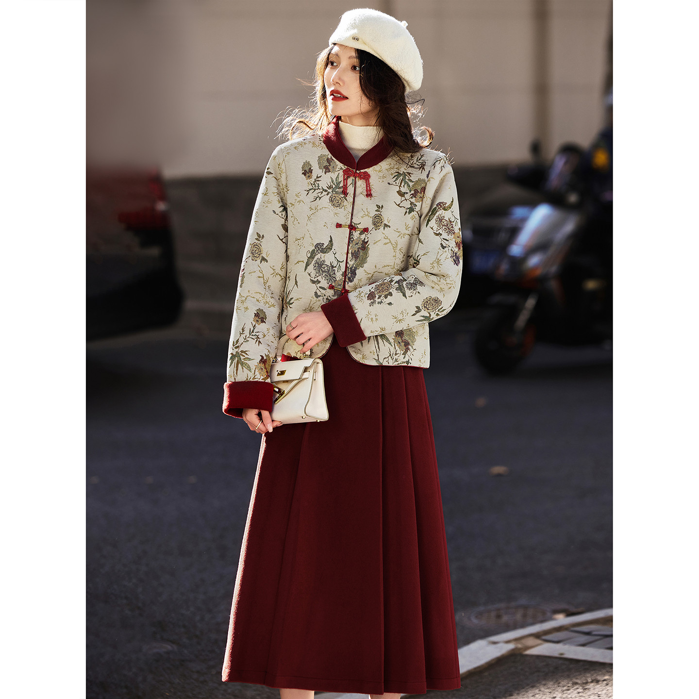 东方韵-2025年冬季新款新中式夹克半身裙冬日设计感女装套装,女装/女士精品,时尚套装,淘宝优惠券,粉丝福利购,淘宝优惠卷