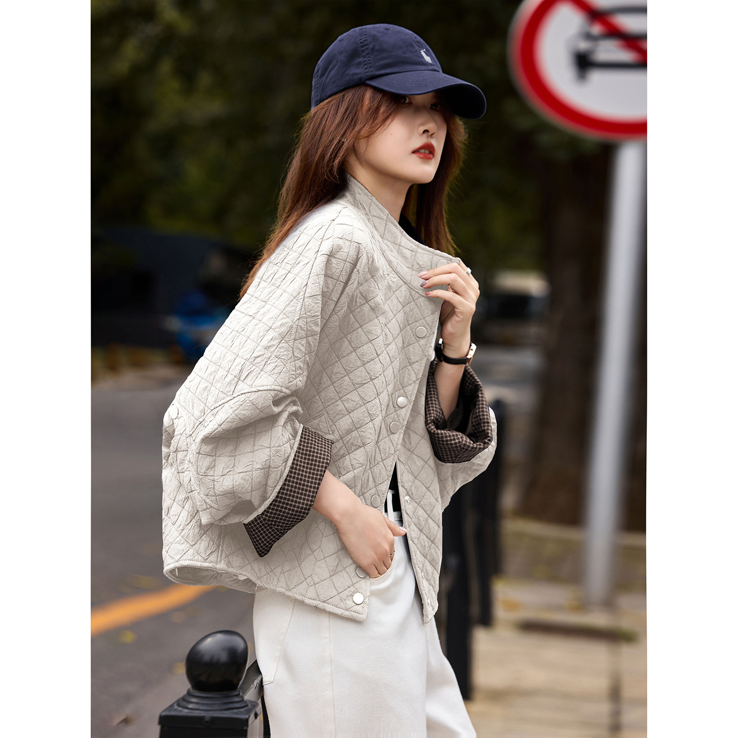 苏醒的乐园拼接格子立领棉服2025年冬季新款夹棉外套上衣女装,女装/女士精品,棉衣/棉服,淘宝优惠券,粉丝福利购,淘宝优惠卷