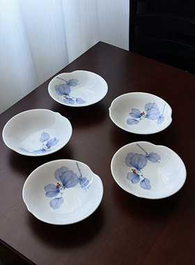 日本直采·香兰社正品山归来相思花日式浅碗盖碗果子钵茶杯