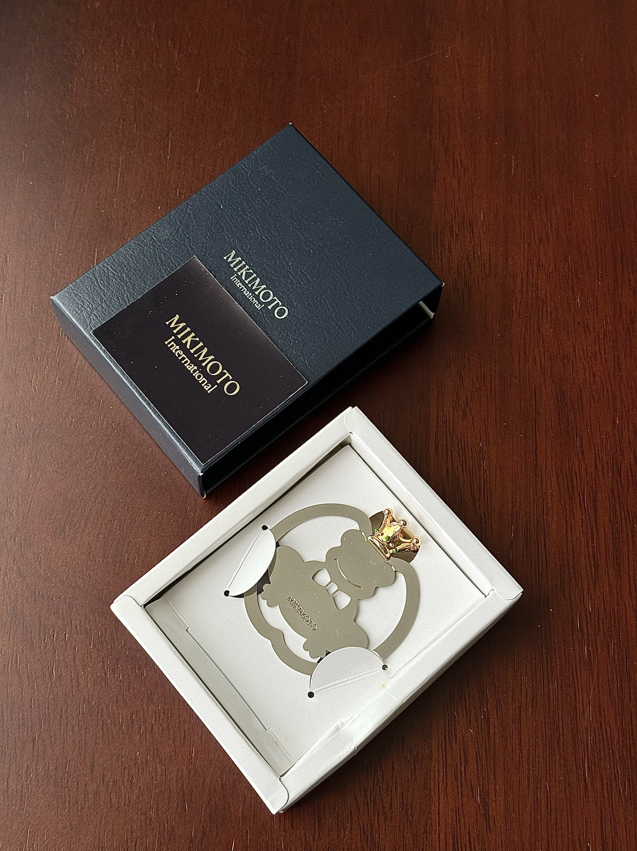 日本直采·mikimoto御木本青蛙小羊小象猴子珍珠书签礼盒毕业季