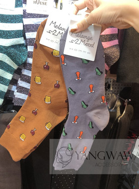101308韩国东大门秋冬新款花纹袜子 男款 男袜