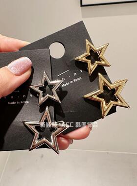 4112004韩国东大门nyunyu星星两件套刘海夹一字夹发夹