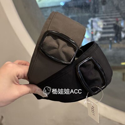 611513韩国东大门Baket新款高级感布艺高档方形发箍头箍