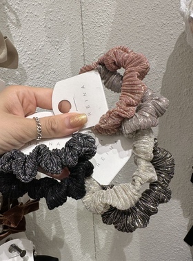 311219韩国东大门reina条纹两件套高级感大肠圈发绳发圈