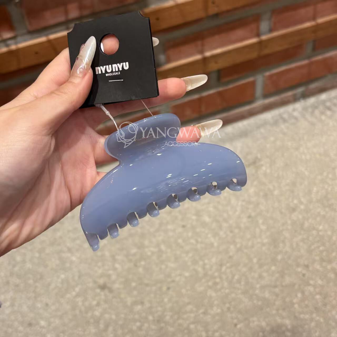 nyunyu果冻色百搭抓夹鲨鱼夹发抓