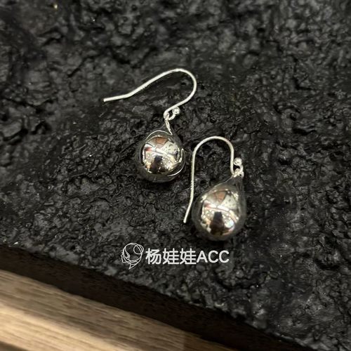 5121613韩国东大门Trois de LEI通体纯银新款精致设计水滴形耳环