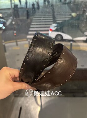 690314韩国东大门Baket新款高级感铆钉时尚流行发箍头箍