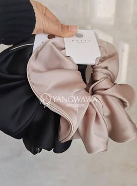 521031韩国东大门Baket时尚简约超大号绸缎面料感大肠圈发圈发绳