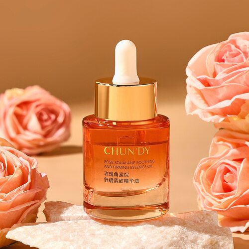 CHUNDY纯点玫瑰角鲨烷舒缓紧致精华油补水保湿嫩肤淡纹清爽不油腻