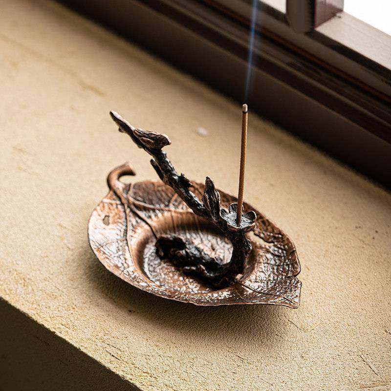 创意合金香薰炉喜上枝头线香炉倒流香炉居家室内熏香茶道禅意摆件,家居饰品,香薰炉,淘宝优惠券,粉丝福利购,淘宝优惠卷