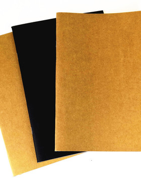 广博16K 无印牛皮纸 软抄本子 GB16404 铁订牛卡 素面商务笔记本