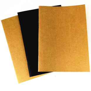 广博16K 无印牛皮纸 软抄本子 GB16404 铁订牛卡 素面商务笔记本