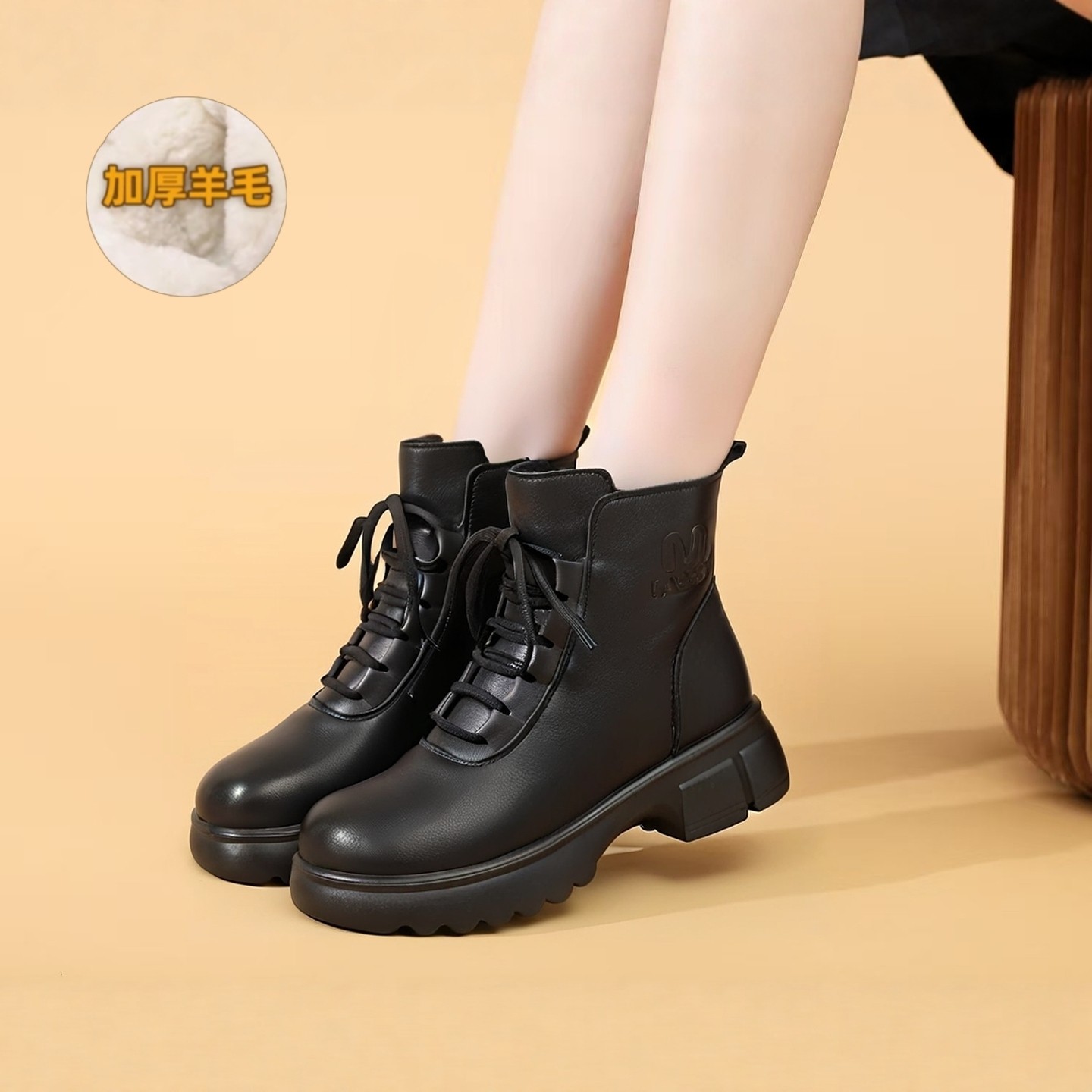 2025冬季新品保暖羊毛雪地靴女厚底增高防滑棉鞋妈妈鞋舒适不累脚,女鞋,时尚雪地靴,淘宝优惠券,粉丝福利购,淘宝优惠卷