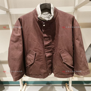 速发 CR0QUIS/速写国内正品代购25冬9PAC12960牛仔立领羽绒服百搭