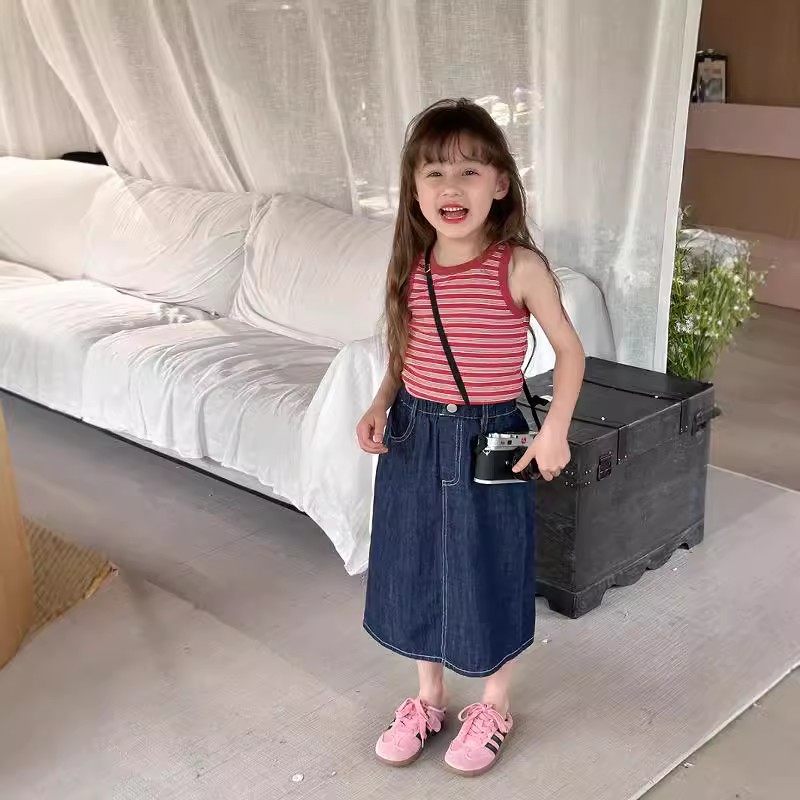 女童牛仔包臀裙夏季新款女孩洋气百搭中长款半裙子潮半身夏季新款,童装/婴儿装/亲子装,半身裙,淘宝优惠券,粉丝福利购,淘宝优惠卷