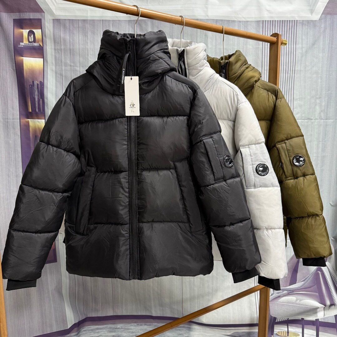意式机能保暖连帽绗缝面包棉服
